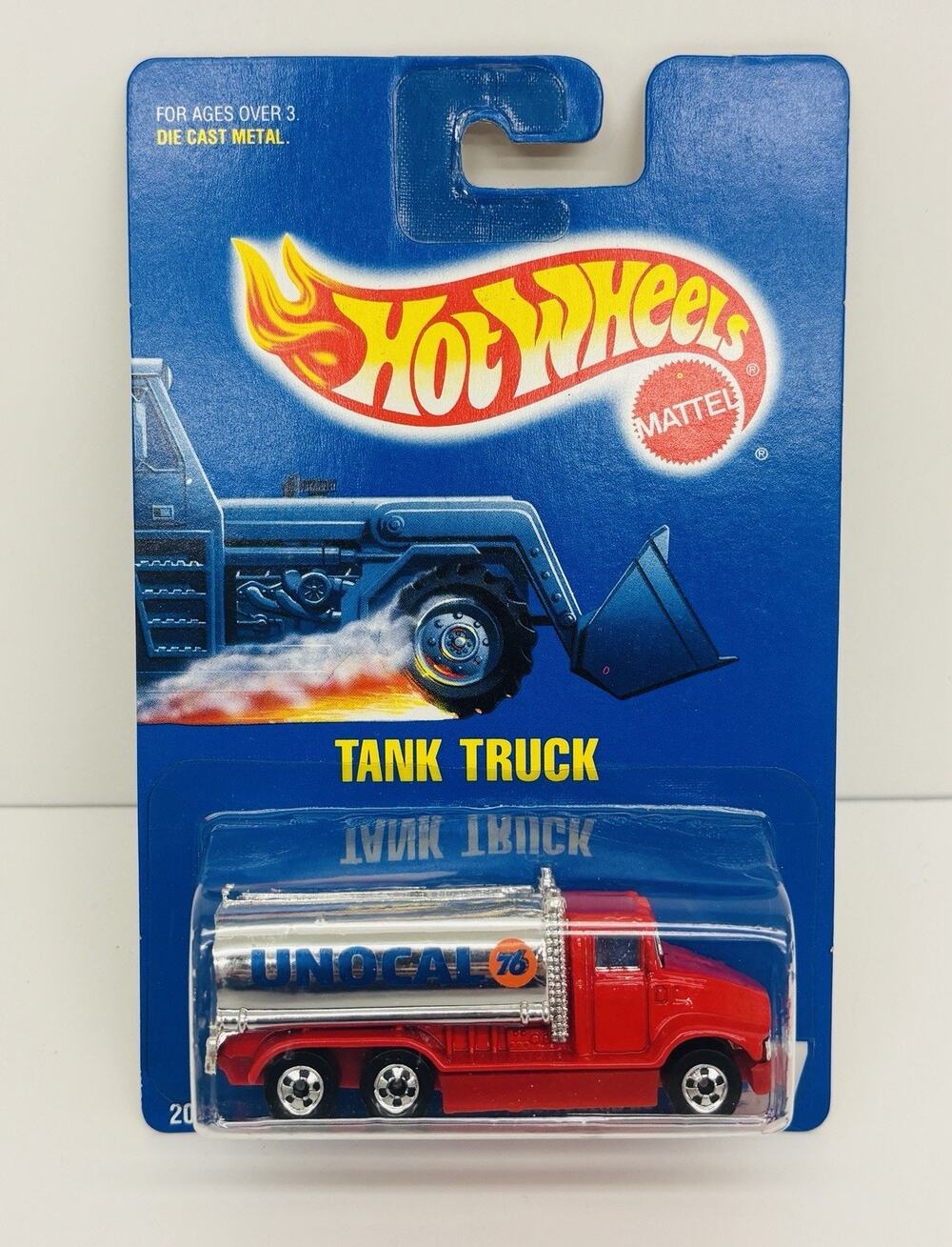 Hot Wheels Unocal 76 Tank Truck Red Vtg 1991 w/ Protector Case 2076